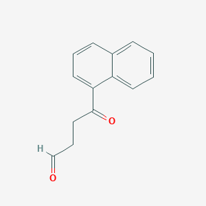 molecular formula C14H12O2 B11891946 4-(Naphthalen-1-YL)-4-oxobutanal 