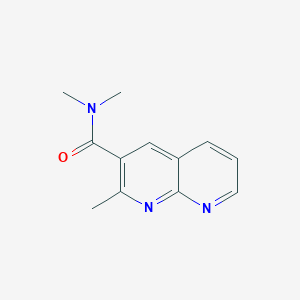 molecular formula C12H13N3O B11891991 N,N,2-trimethyl-1,8-naphthyridine-3-carboxamide 