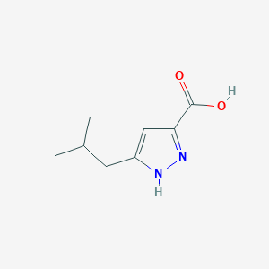 molecular formula C8H12N2O2 B118920 3-Isobutyl-1H-pyrazole-5-carboxylic acid CAS No. 92933-49-8