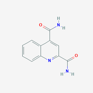 molecular formula C11H9N3O2 B11892043 Quinoline-2,4-dicarboxamide CAS No. 32743-31-0