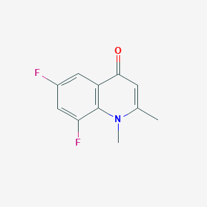 molecular formula C11H9F2NO B11892062 6,8-Difluoro-1,2-dimethylquinolin-4(1H)-one 