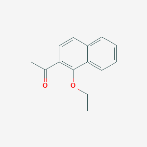 molecular formula C14H14O2 B11892066 1-(1-Ethoxynaphthalen-2-yl)ethanone 
