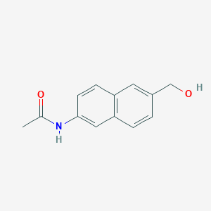 molecular formula C13H13NO2 B11892111 N-[6-(Hydroxymethyl)naphthalen-2-yl]acetamide CAS No. 832102-20-2