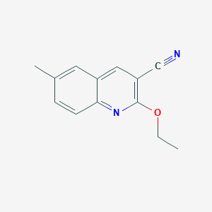 molecular formula C13H12N2O B11892131 2-Ethoxy-6-methylquinoline-3-carbonitrile 