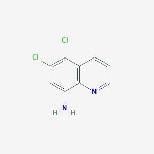 molecular formula C9H6Cl2N2 B11892155 5,6-Dichloroquinolin-8-amine 