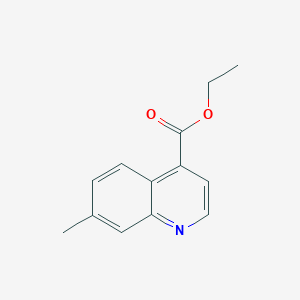 molecular formula C13H13NO2 B11892195 Ethyl 7-methylquinoline-4-carboxylate 