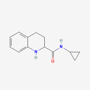 molecular formula C13H16N2O B11892286 N-Cyclopropyl-1,2,3,4-tetrahydroquinoline-2-carboxamide 