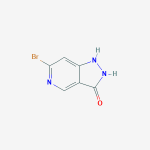 molecular formula C6H4BrN3O B11892304 6-Bromo-1H-pyrazolo[4,3-c]pyridin-3-ol 