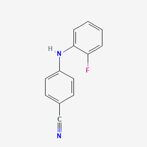 molecular formula C13H9FN2 B11892306 4-((2-Fluorophenyl)amino)benzonitrile 