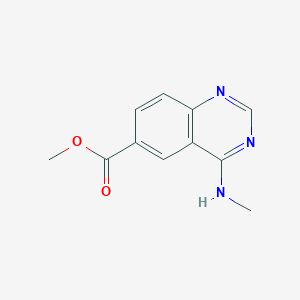 molecular formula C11H11N3O2 B11892320 Methyl 4-(methylamino)quinazoline-6-carboxylate CAS No. 648449-02-9