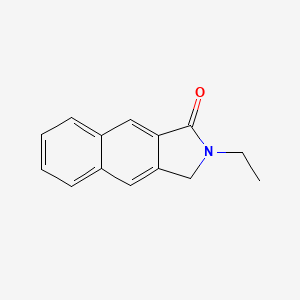 molecular formula C14H13NO B11892359 2-Ethyl-2,3-dihydro-1H-benzo[f]isoindol-1-one 