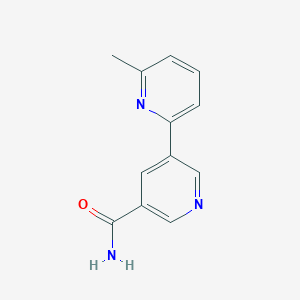 molecular formula C12H11N3O B11892412 6-Methyl-[2,3'-bipyridine]-5'-carboxamide CAS No. 1346686-81-4