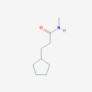 molecular formula C9H17NO B118925 3-cyclopentyl-N-methylpropanamide CAS No. 153035-41-7