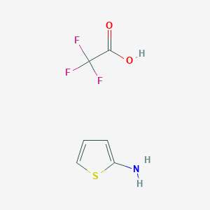 molecular formula C6H6F3NO2S B11892510 Thiophen-2-amine 2,2,2-trifluoroacetate 