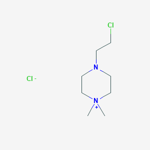 molecular formula C8H18Cl2N2 B11892563 4-(2-Chloroethyl)-1,1-dimethylpiperazin-1-ium chloride 