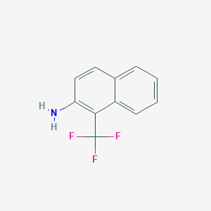 molecular formula C11H8F3N B11892633 1-(Trifluoromethyl)naphthalen-2-amine 