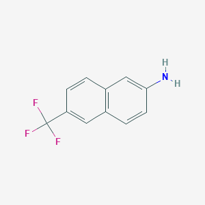 molecular formula C11H8F3N B11892644 6-(Trifluoromethyl)naphthalen-2-amine 