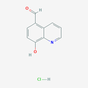 molecular formula C10H8ClNO2 B11892669 8-Hydroxyquinoline-5-carbaldehyde hydrochloride CAS No. 57434-87-4