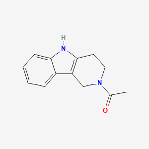 molecular formula C13H14N2O B11892683 2-Acetyl-2,3,4,5-tetrahydro-1H-pyrido[4,3-B]indole CAS No. 312505-10-5