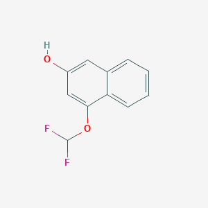 molecular formula C11H8F2O2 B11892757 1-(Difluoromethoxy)-3-naphthol 