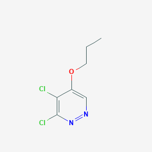 molecular formula C7H8Cl2N2O B11892795 3,4-Dichloro-5-propoxypyridazine CAS No. 1346697-98-0