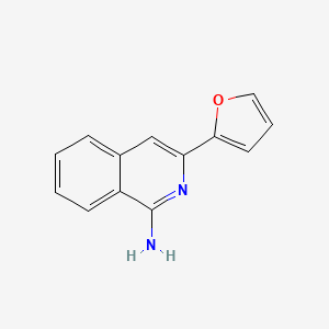molecular formula C13H10N2O B11892870 1-Amino-3-(2-furyl)isoquinoline CAS No. 37989-06-3