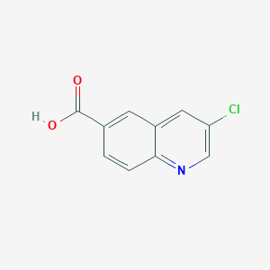 molecular formula C10H6ClNO2 B11892874 3-Chloroquinoline-6-carboxylic acid 