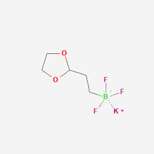molecular formula C5H9BF3KO2 B11892882 Potassium (2-(1,3-dioxolan-2-yl)ethyl)trifluoroborate 