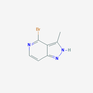 molecular formula C7H6BrN3 B11893019 4-Bromo-3-methyl-1H-pyrazolo[4,3-c]pyridine 