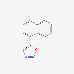molecular formula C13H8FNO B11893048 5-(4-Fluoronaphthalen-1-yl)oxazole 