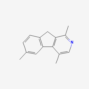 molecular formula C15H15N B11893051 1,4,6-Trimethyl-9H-indeno[2,1-c]pyridine CAS No. 62736-77-0