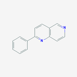 molecular formula C14H10N2 B11893062 2-Phenyl-1,6-naphthyridine CAS No. 52816-59-8