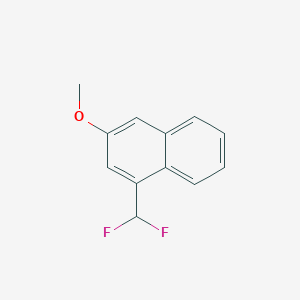 molecular formula C12H10F2O B11893075 1-(Difluoromethyl)-3-methoxynaphthalene 