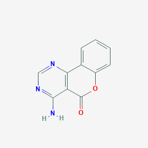 molecular formula C11H7N3O2 B11893101 4-Amino-5H-chromeno[4,3-D]pyrimidin-5-one CAS No. 871131-52-1