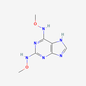 molecular formula C7H10N6O2 B11893106 N,N'-Dimethoxy-1H-purine-2,6-diamine CAS No. 108278-67-7