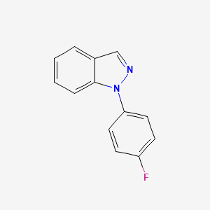 molecular formula C13H9FN2 B11893144 1-(4-Fluorophenyl)-1H-indazole CAS No. 81329-42-2