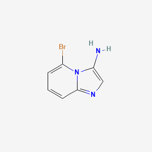 molecular formula C7H6BrN3 B11893190 5-Bromoimidazo[1,2-a]pyridin-3-amine 