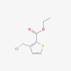 molecular formula C8H9ClO2S B11893347 Ethyl 3-(chloromethyl)thiophene-2-carboxylate 