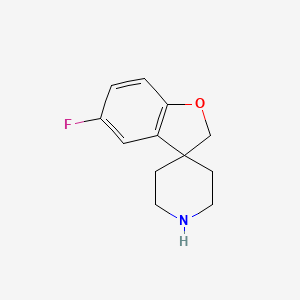 molecular formula C12H14FNO B11893392 5-Fluoro-2H-spiro[benzofuran-3,4'-piperidine] 