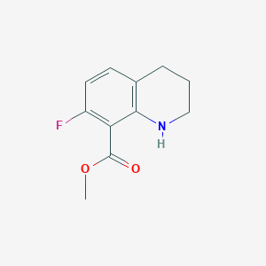 molecular formula C11H12FNO2 B11893435 Methyl 7-fluoro-1,2,3,4-tetrahydroquinoline-8-carboxylate 