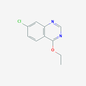 molecular formula C10H9ClN2O B11893488 7-Chloro-4-ethoxyquinazoline CAS No. 6344-47-4