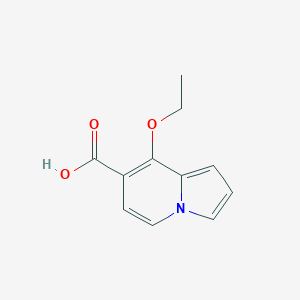 molecular formula C11H11NO3 B11893501 8-Ethoxyindolizine-7-carboxylic acid 