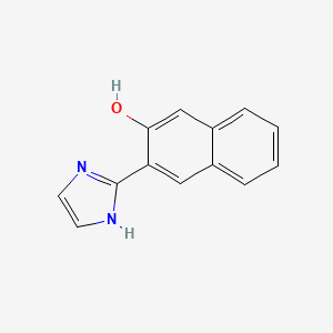 molecular formula C13H10N2O B11893554 3-(1H-Imidazol-2-yl)naphthalen-2-ol 