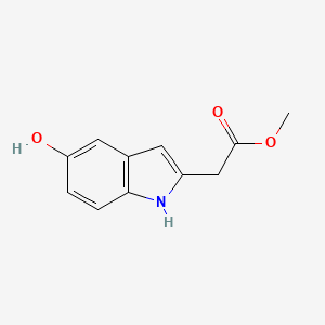 molecular formula C11H11NO3 B11893560 Methyl 2-(5-hydroxy-1H-indol-2-yl)acetate 