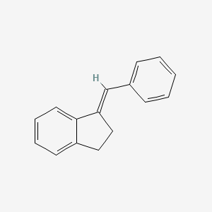 molecular formula C16H14 B11893589 1-Benzylideneindan CAS No. 15298-67-6