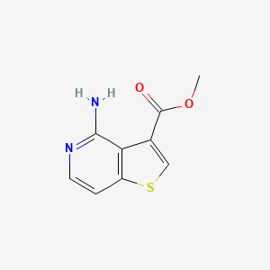 molecular formula C9H8N2O2S B11893628 Methyl 4-aminothieno[3,2-c]pyridine-3-carboxylate 