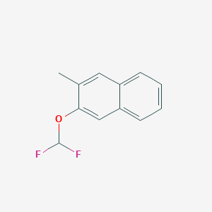 molecular formula C12H10F2O B11893743 2-(Difluoromethoxy)-3-methylnaphthalene 