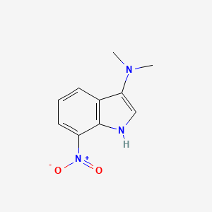 molecular formula C10H11N3O2 B11893744 N,N-Dimethyl-7-nitro-1H-indol-3-amine 