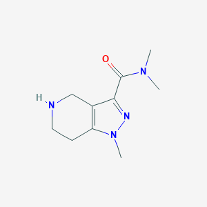 molecular formula C10H16N4O B11893824 N,N,1-Trimethyl-4,5,6,7-tetrahydro-1H-pyrazolo[4,3-c]pyridine-3-carboxamide 