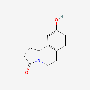 molecular formula C12H13NO2 B11894060 9-Hydroxy-1,5,6,10B-tetrahydropyrrolo[2,1-A]isoquinolin-3(2H)-one 